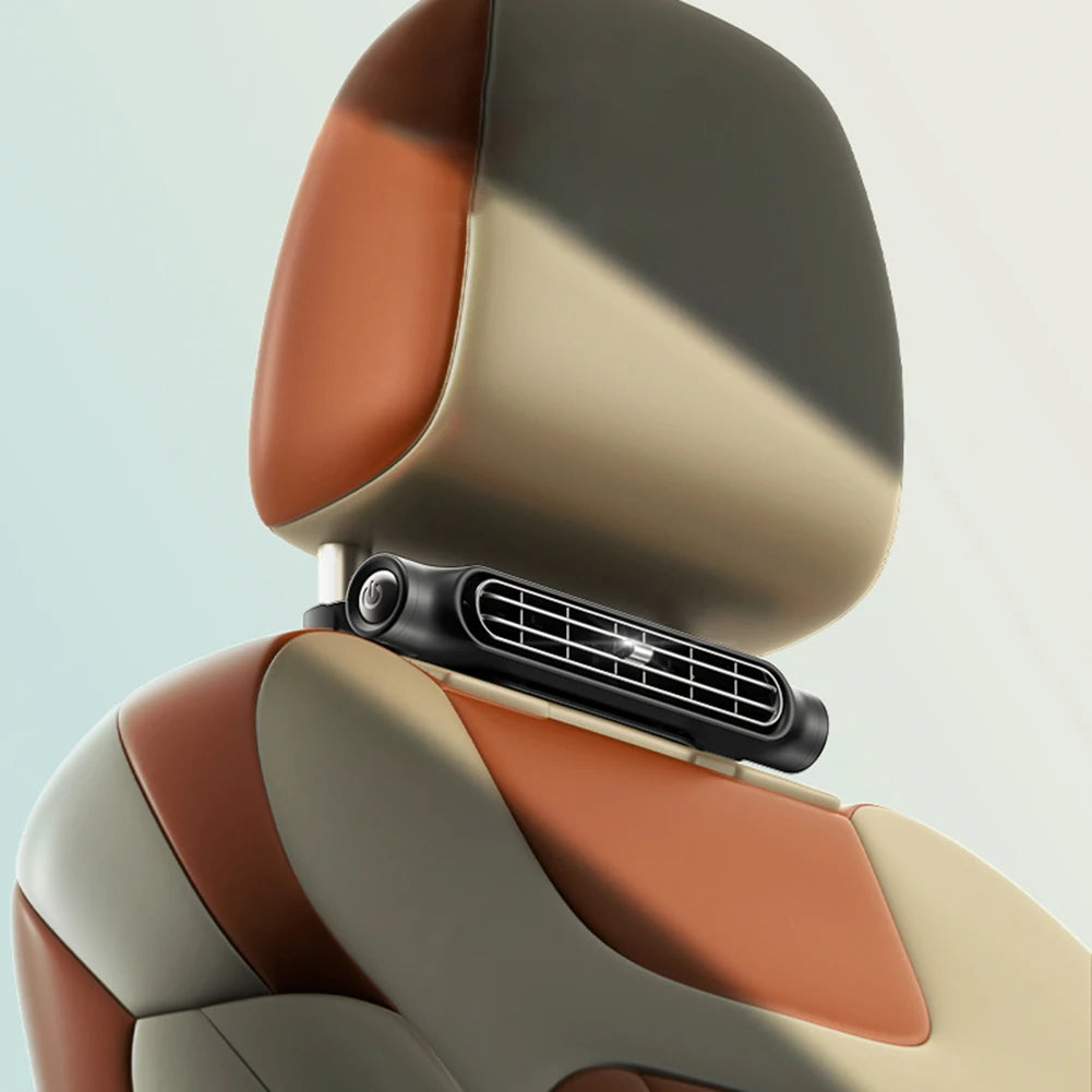 Portable Car Seat Fan – 3-Speed Adjustable USB Cooling